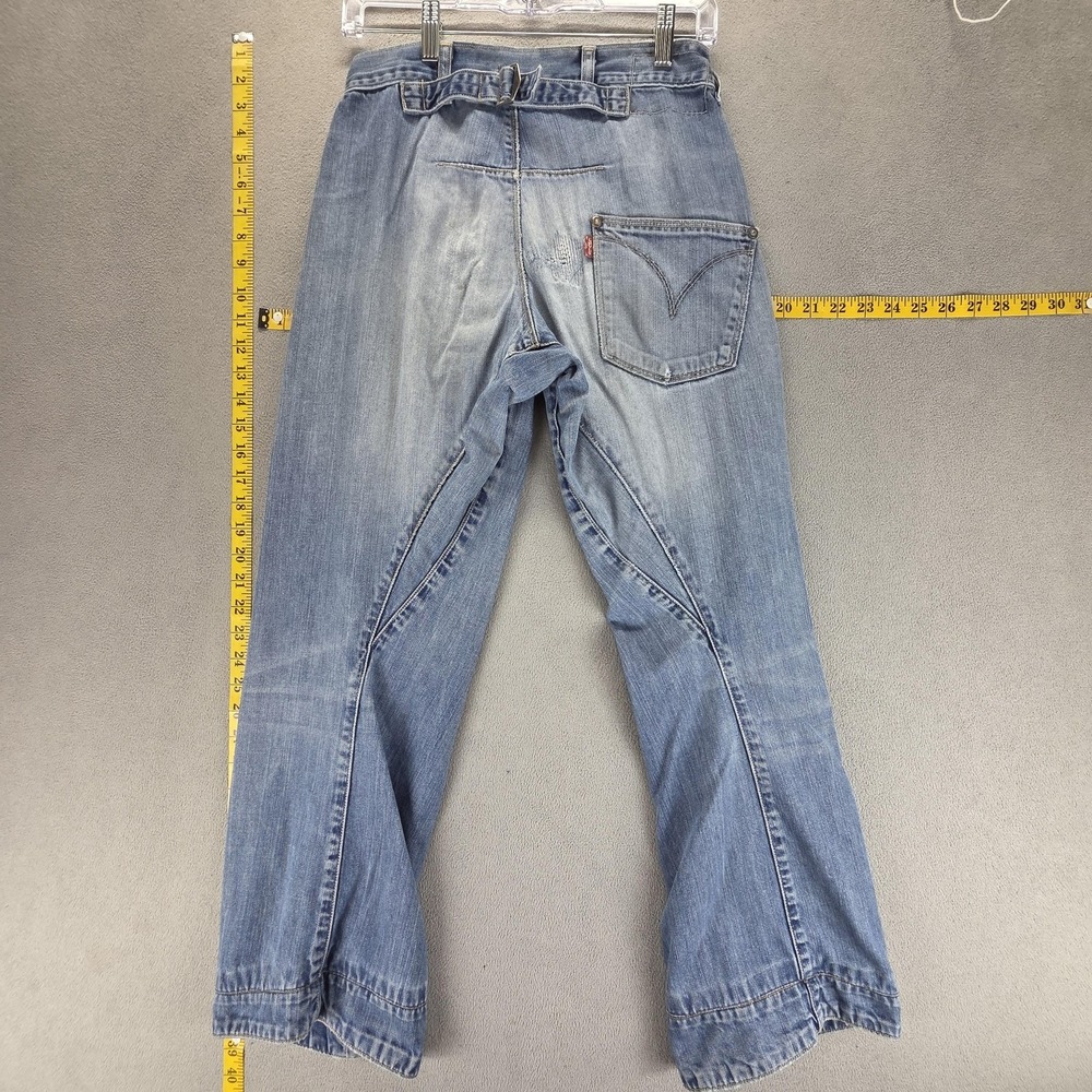 Vintage Levis Engineered Jeans Womens Blue Buckle Back Twisted One Fits 26x28